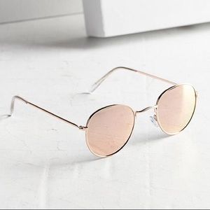 🍓BOGO🍓New Rose Gold Mirrored Retro Round